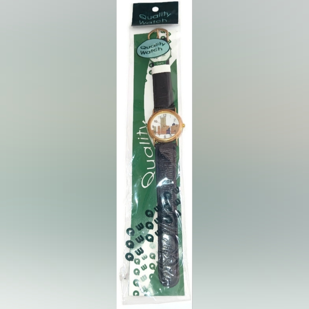 Men's Gold and Black Watch